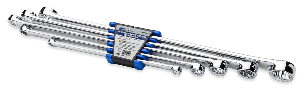 Eastwood 5 Piece Extra Long Double Box End SAE Wrench Set