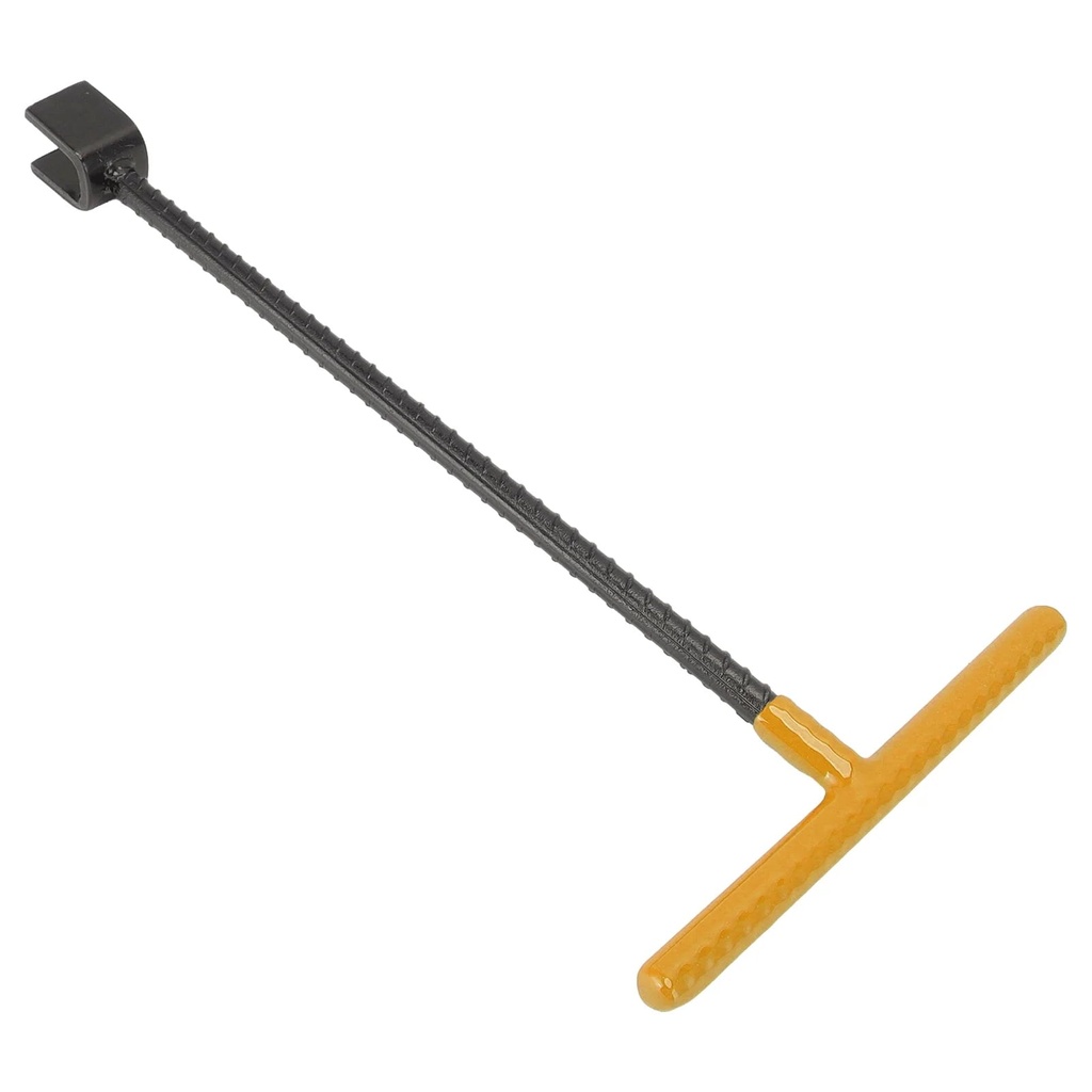 Water Shut off Tool, Water Meter Key Wrench T Handle Rustproof Multifunction Professional Steel for Valves