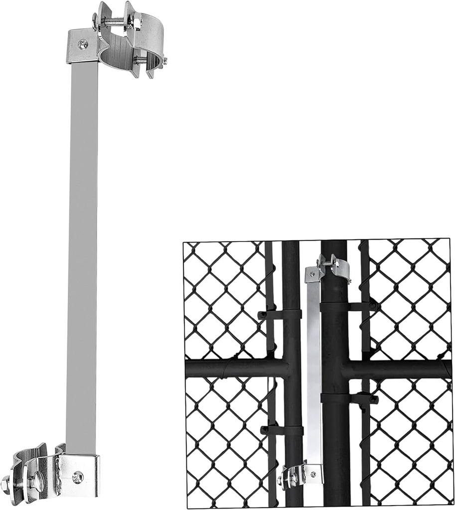 Automatic Gate Closer with Heavy Duty Steel Bar, Self Closing Gate Hinges Ideal for Metal Gate in the Outdoors like in the Backyard, for Dog Fence, Pool Gate