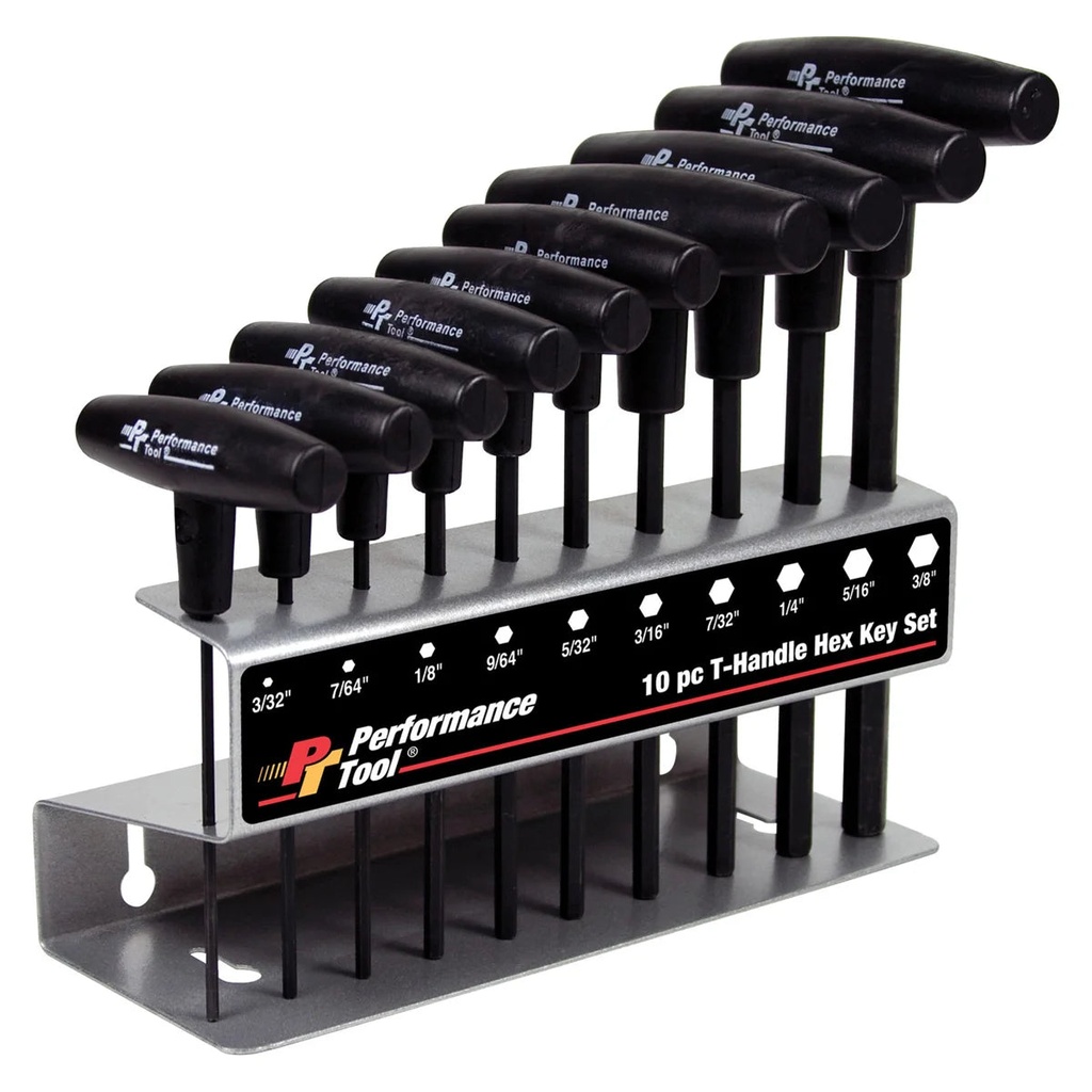 Wilmar W80274 10 Piece SAE T-Handle Hex Key Set