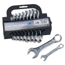 Metric Stubby Spanner Wrench Combination 10 - 19Mm CRV Polished Finish TE064