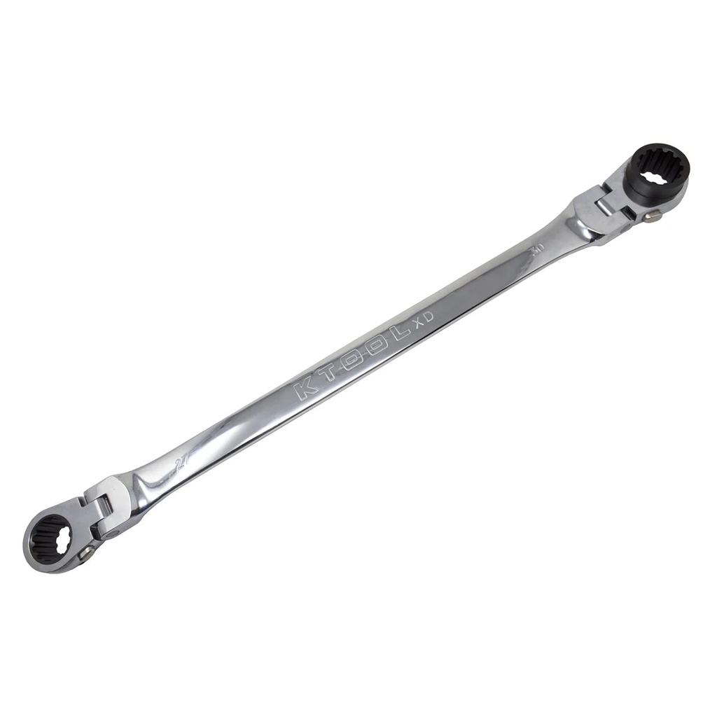 K Tool 27Mm X 30Mm Extra Long, Flexible, Reversible Double Box Wrench