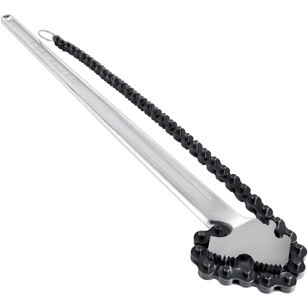 VEVOR Chain Wrench 24" Carbon Steel Chain Pipe Wrench Heavy Duty 6.7"Diameter Capacity Chain Strap Filter Wrench