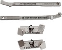 Tmnovo Universal Wrench Extender Tool for DIY Projects & Auto Repairs - Set of 3