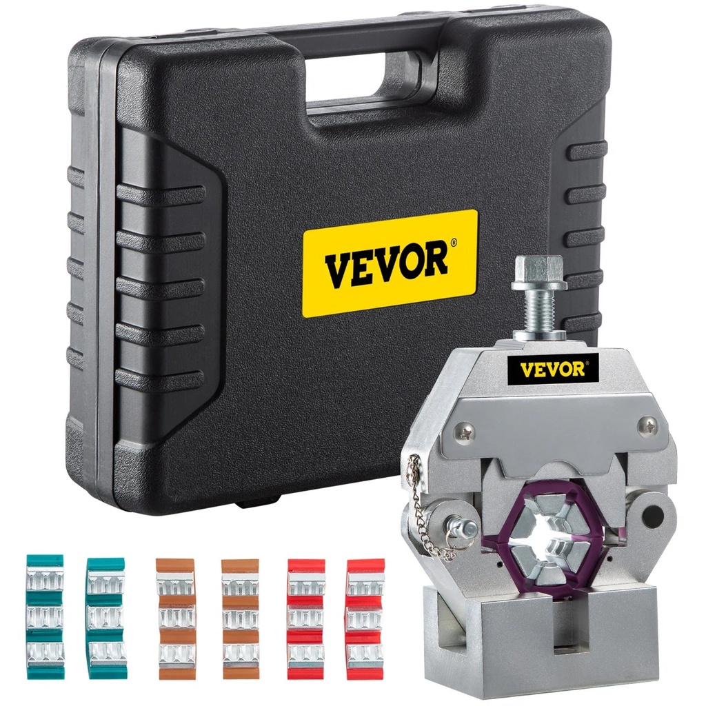 VEVOR Manually Operated AC Hose Crimper Hydra-Krimp 71550 Manual AC Hose Crimper Kit Air Conditioning Repair Handheld AC Hose Crimping Tool