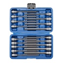 CASOMAN 18-Piece 3/8 Inch Drive Long Hex Bit Socket Set, 1/8 "- 3/8 ", 3Mm - 10Mm, SAE & Metric, Extra Long Allen Hex Bit Socket Set, CR-V and S2 Steel