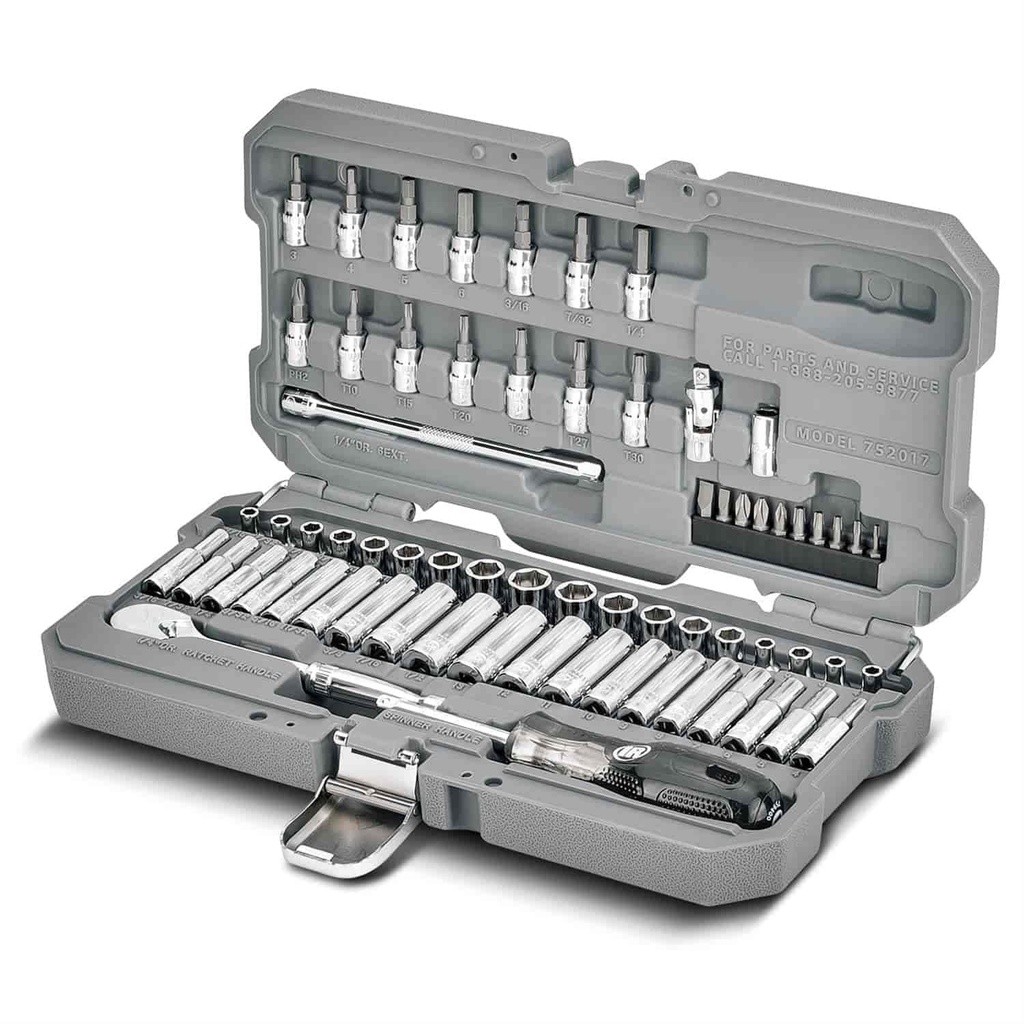 Ingersoll Rand 752017 66 Pc. Sae/Metric Master Mechanics Tool Set