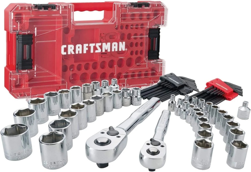 Craftsman Versastack 1/4 and 3/8 In. Drive Metric and SAE Mechanic'S Tool Set 71 Pc