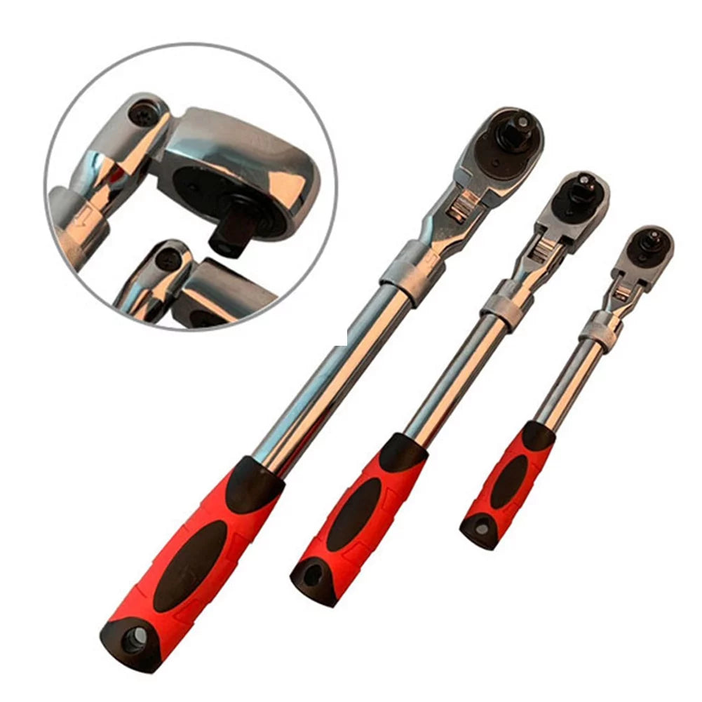 Anvazise 1/4 3/8 1/2Inch High Torque Ratchet Wrench 72 Teeth Quick Release Hand Tool