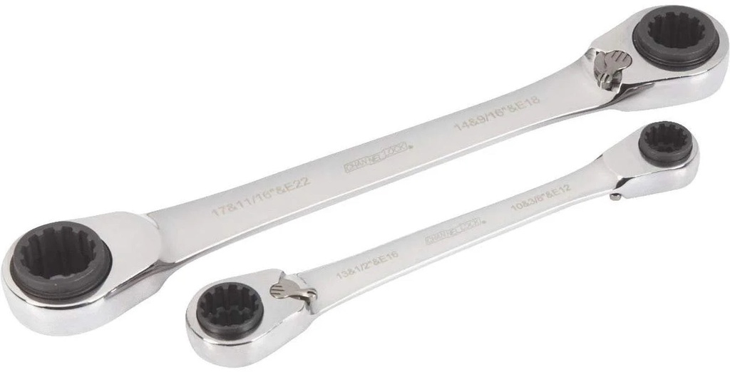 Channellock Products 2 Piece 28-In-1 Universal Ratcheting Box Wrench Set