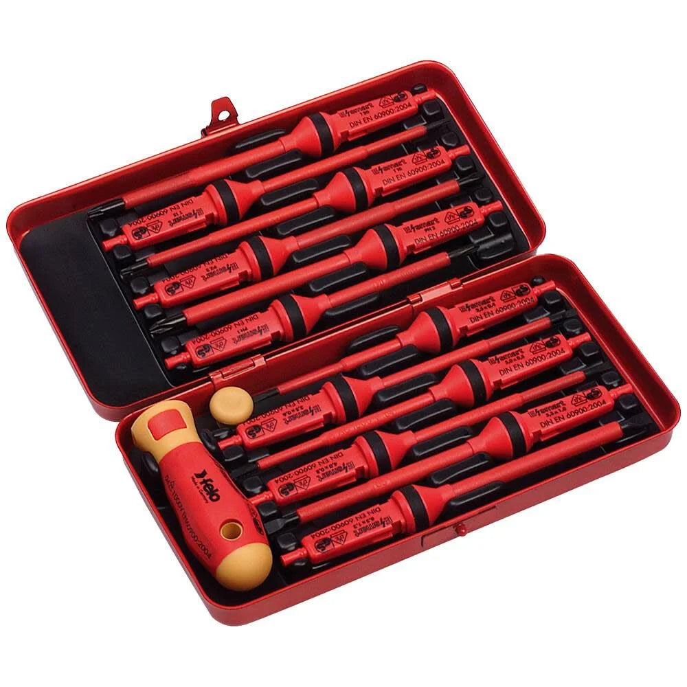 Felo E Smart Screwdriver Set Insulated Blades with 2 Handles