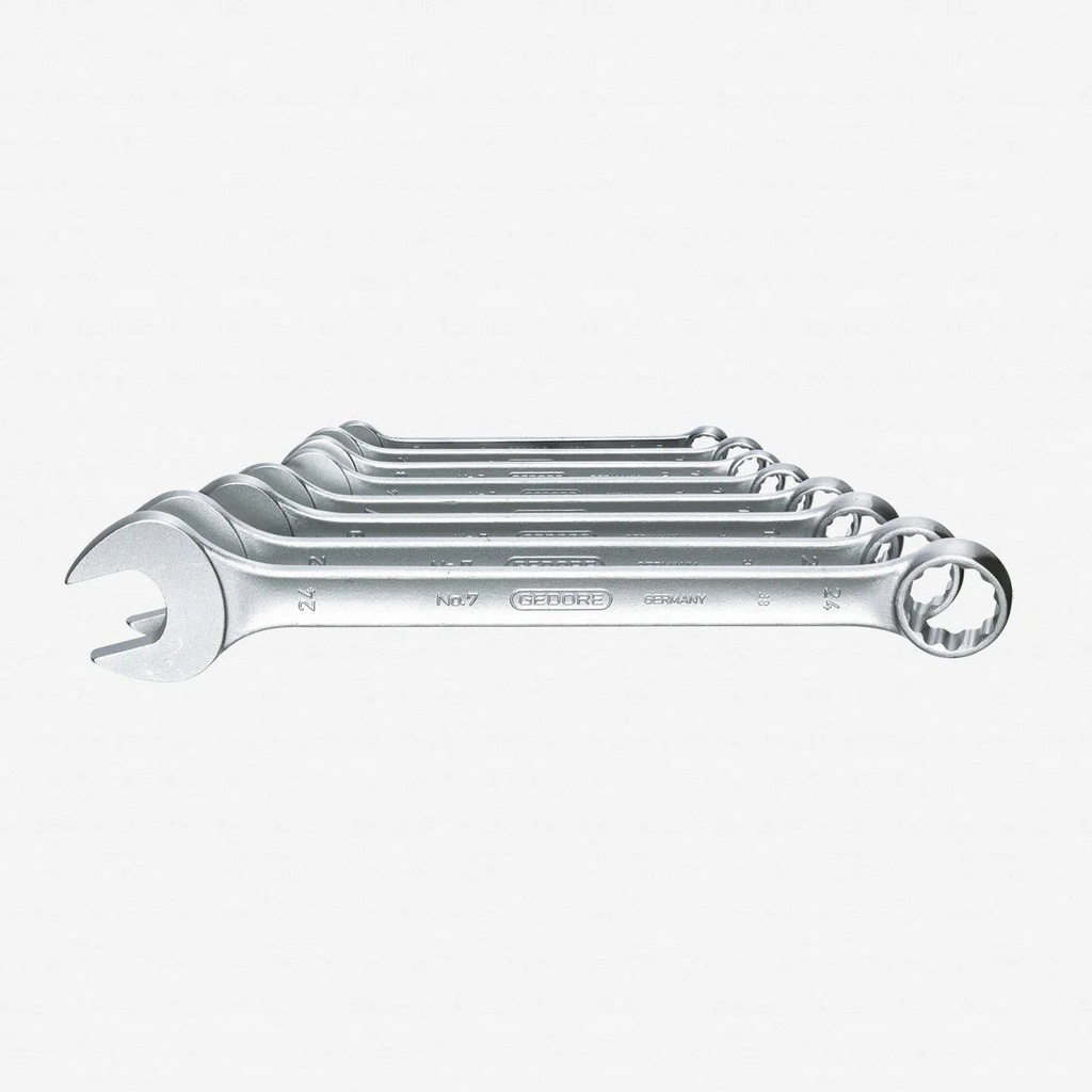 Gedore 7-08 Combination Spanner Set 8 Pcs UD Profile 10-24 Mm
