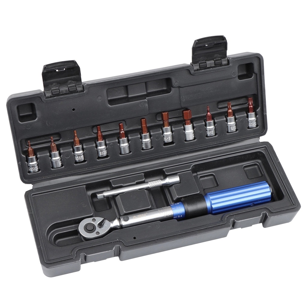 ABN Drive Click Torque Wrench Set 1/4In - 2-20Nm Bit Bicycle Tool Set