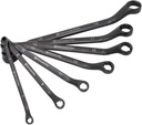Michaelpro 7Pc Black Oxide Bolt Extractor Offset Wrench Set - Metric