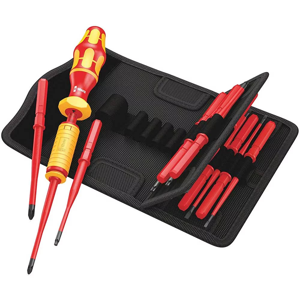 Wera 059291 KK VDE 15 Piece 1.2 - 3.0 Nm Adjustable Insulated Torque Screwdriver Set
