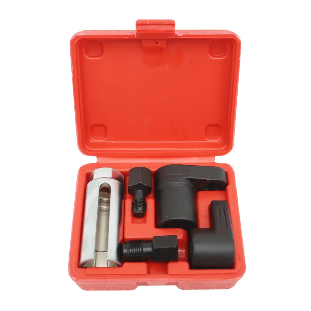 INTSUPERMAI 5Pcs Automotive Oxygen Sensor Socket Removal Tool Wrench and Thread Chaser Set