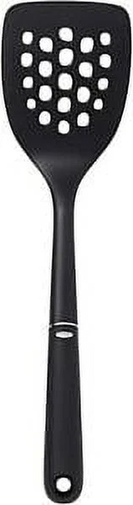 OXO Good Grips Black Nylon Square Slotted Turner / Spatula with Comfortable Grip
