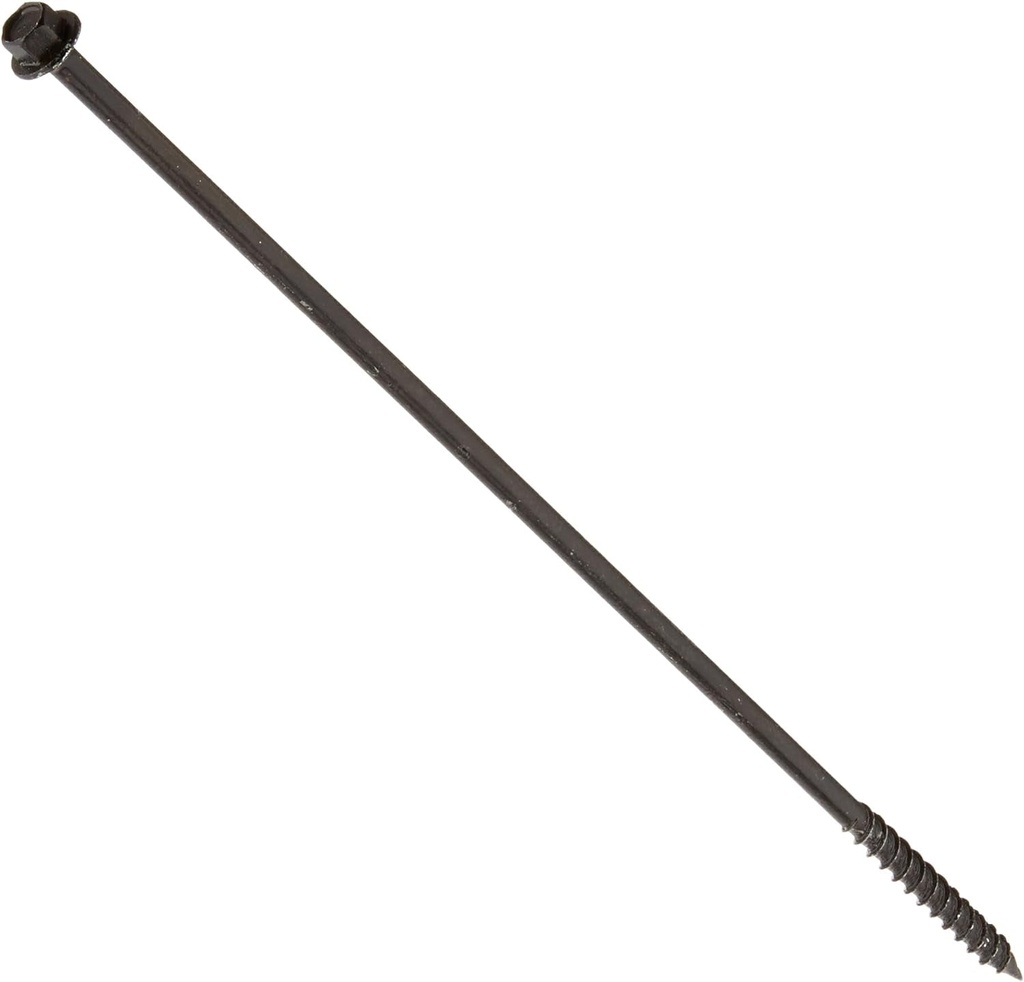 47815 Timbertite Landscape Screw, 1/4" X 10", Black, 50 Pieces