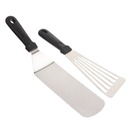 2Pcs Barbecue Griddle Scraper Professional Cooking Spatula Non-Stick Barbecue Spatula
