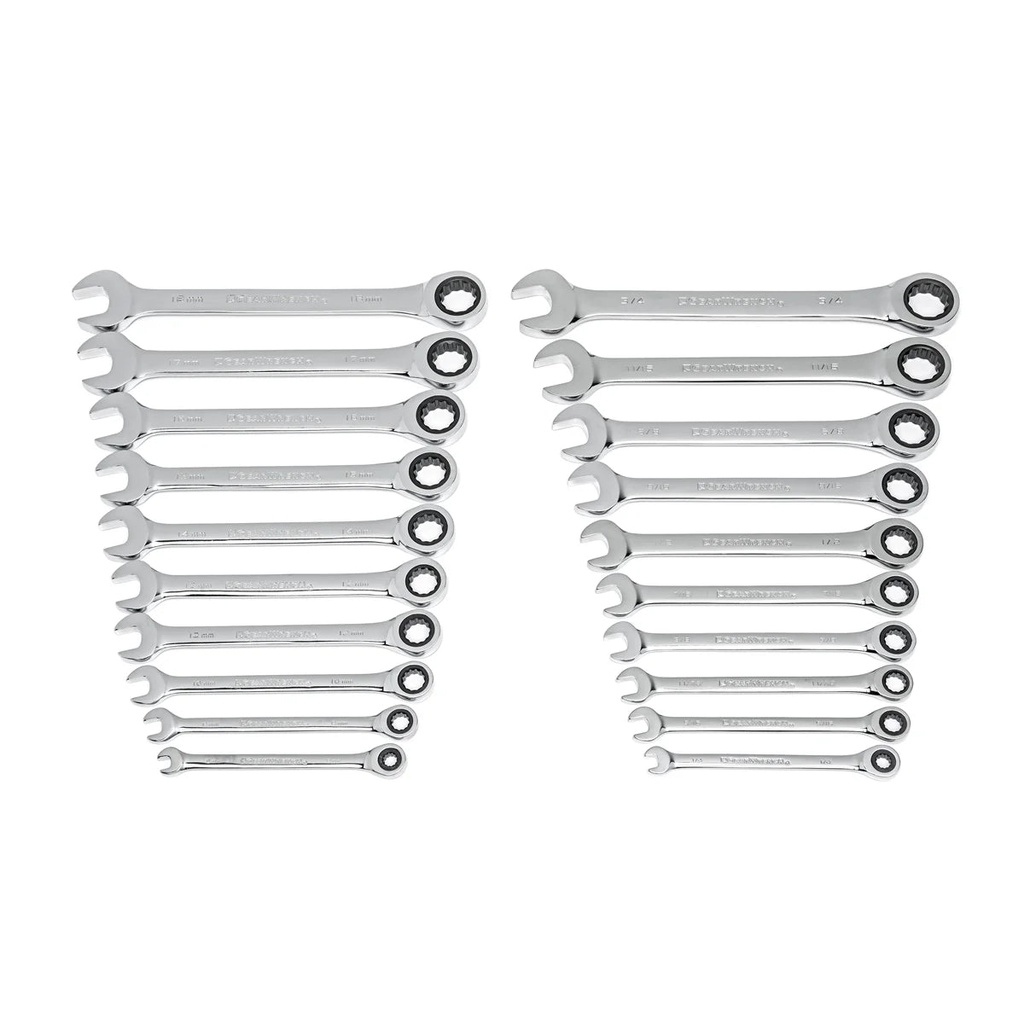 Gearwrench 20 Piece Ratcheting Wrench Set MM/SAE