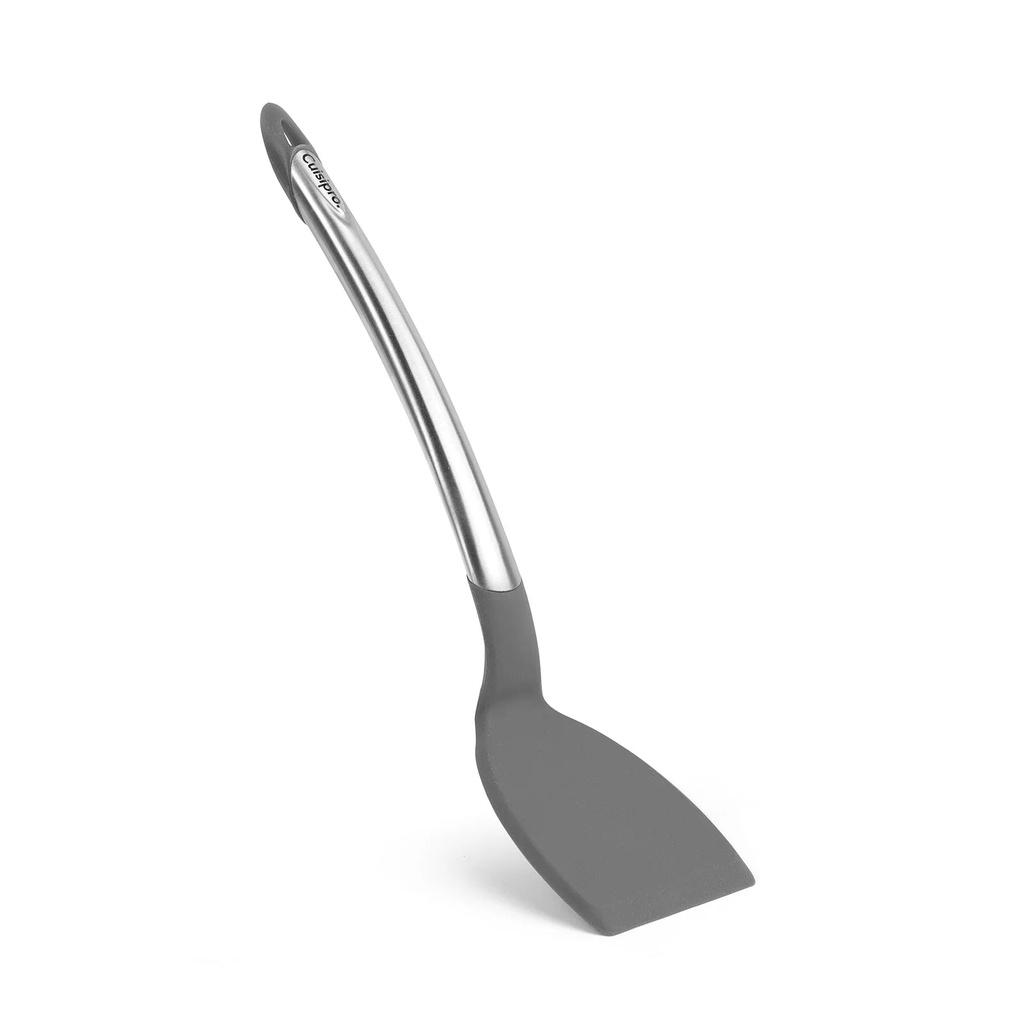 Cuisipro Silicone & Stainless Steel 12.5-Inch Turner, Gray