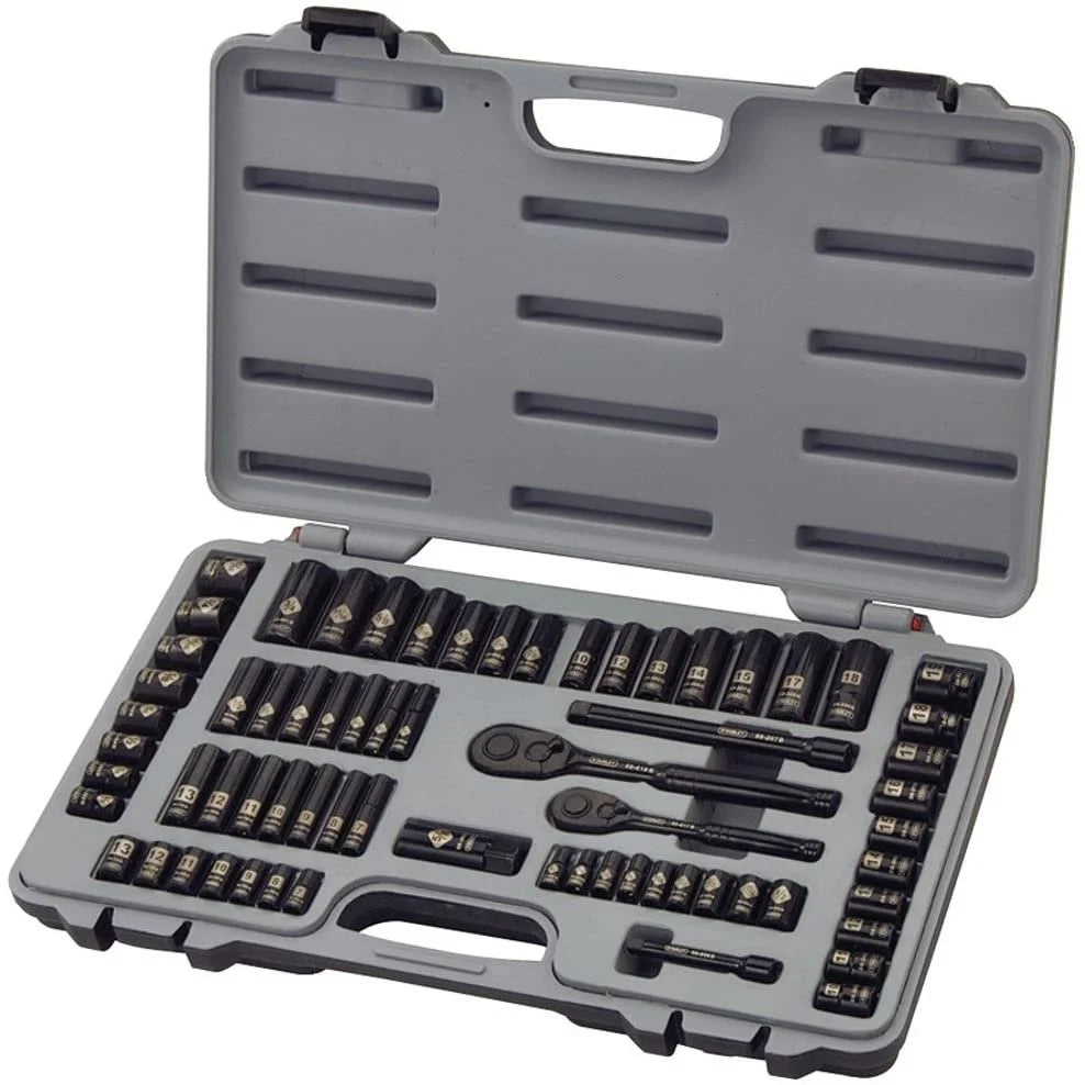 STANLEYR 92-824HB 69-Piece Black Chrome Mechanics Tool Set