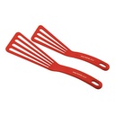 Rachael Ray Kitchentools and Gadgets Nylon Cooking Utensils / Spatula / Fish Turners - 2 Piece, Red