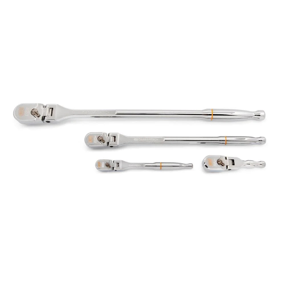 Gearwrench 120Xp Full Polish Flex Handle Teardrop Ratchet Set 4Pc