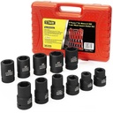 Stark 11-Piece Premium Impact Socket Set 1"-Inch Drive Metric & SAE Truck Socket Wheel Cr-Mo Steel 6-Point / Square Socket Carrying Case