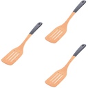 Non Stick Cookware Beech Cooking Spatula Wood Stir Fry Spatulas Flipper Plastic 3 Pieces