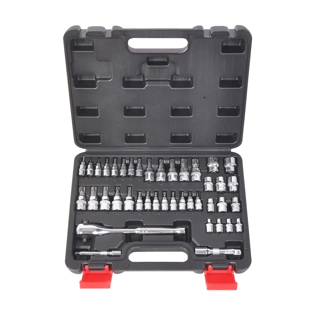 WINMAX 42 Pieces Ratchet Wrench Set Torx / Hex Bit Sockets SAE and Metric Size Tool Set