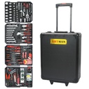 Seizeen 899PCS Tool Set Professional, Mobile Tool Box on Wheels with Handle, Mechanics Tool Set W/Hand Tool, Ratchets&Socket Set, Screwdriver Set, 4-Layer Tool Case & Tool Kit COMB, Black