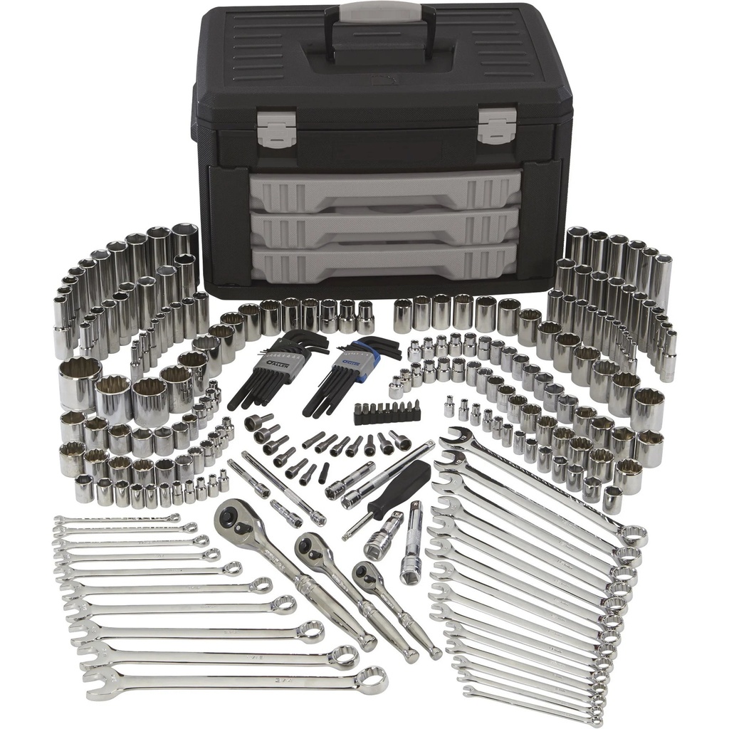 Klutch Mechanic'S Tool Set, 245-Pc., 1/4In., 3/8In. & 1/2In. Drive