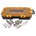 Dewalt DWMT73805 Chrome Vanadium Steel Socket Set, 1/4" Drive, 25-Piece, Each