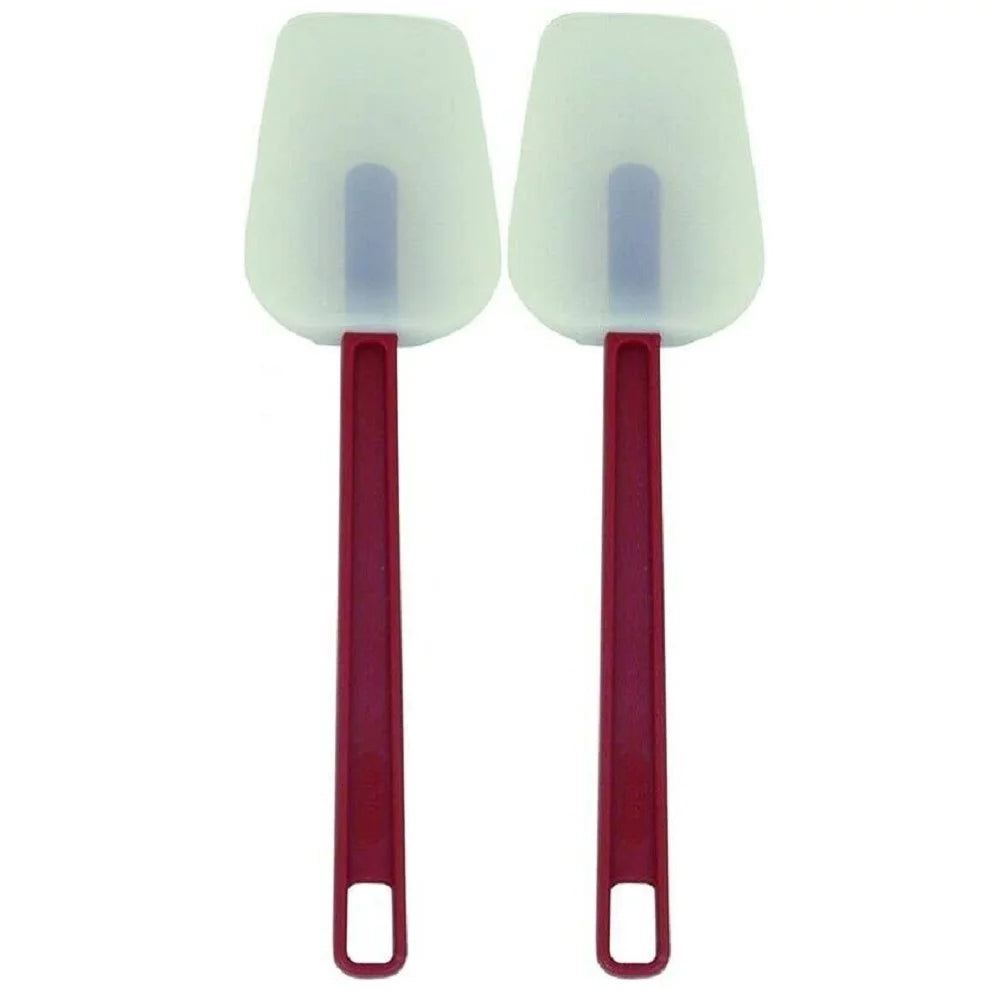 New Spatula Silicone Scraper Spoon Heat Resistant 2 Pack 10 Inch