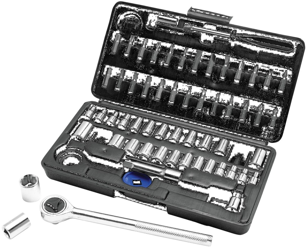 Performance Tool W1168 60 Piece 1/4 Inch & 3/8 Inch Drive Skt & Bit