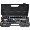 Pittsburgh SAE & Metric Socket Set, 51 Piece