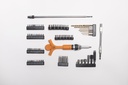 Ratcheting Screwdriver/T-Rex Tool 83 Piece Custom Box Set- Ergonomic Handle Safety Orange