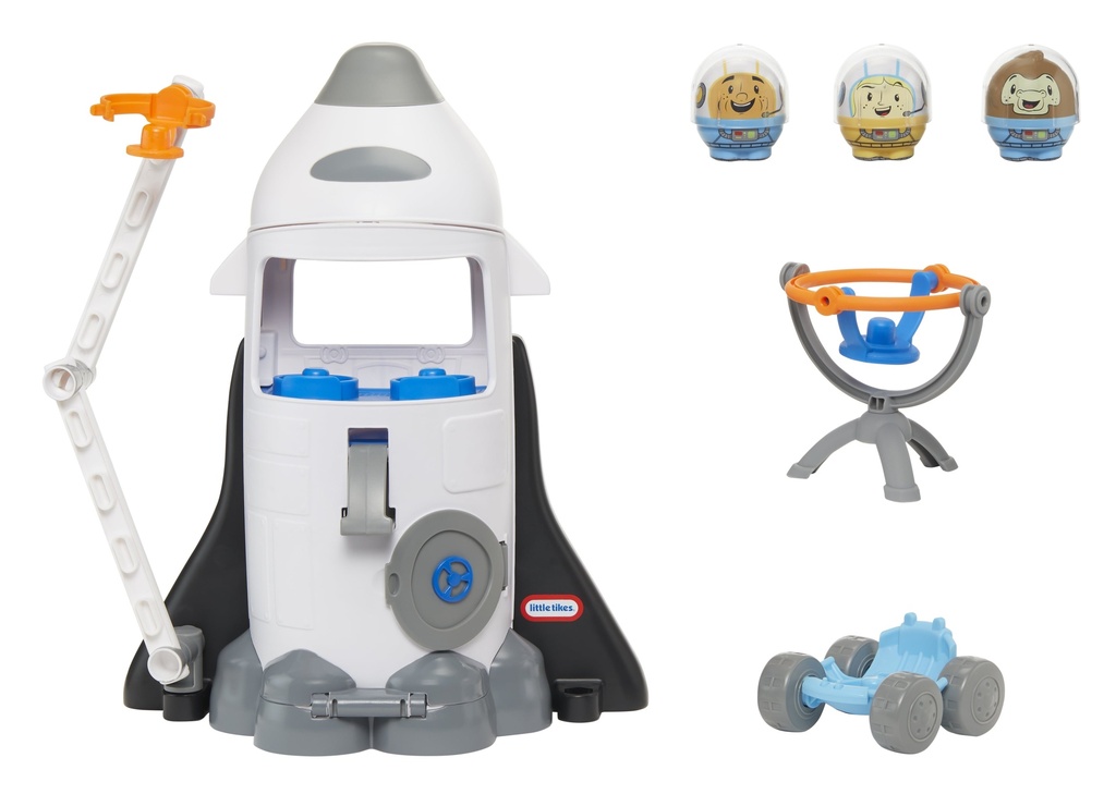 Little Tikes Toddle Tots Launch Time Rocket, Toddler Playset, Space Rocket & 3 Character Figures, Pretend Play, Toy Gift, Kids Girls Boys Ages 1-5