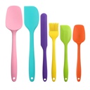 YAOMOBB Food Grade Silicone Utensils High Heat Resistant Silicone Baking Spatula Set Kitchen Utensils for Cooking Mixing and Scraping Non Dishwasher Safe