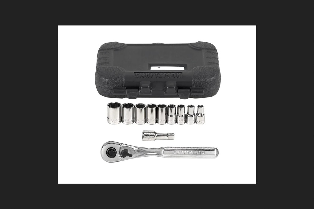CRAFTSMAN Mechanics Tool Set, Socket Wrench Set, SAE, 1/4 Inch Drive (CMMT34860)