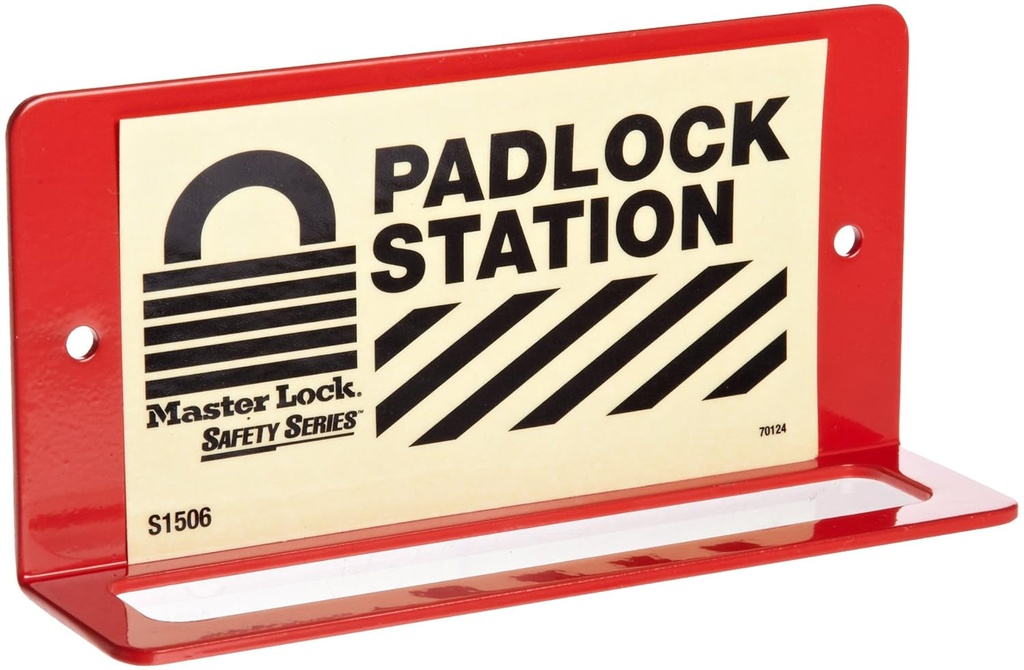 Master Lock S1506 Lockout Tagout Padlock Rack Red