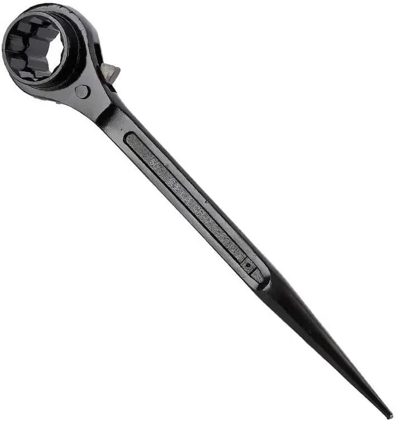 Y H M Single Head Ratchet Wrench Ratchet Spud Wrench 12-Point Opening 41Mm for Bolt Size M27 Durable and Corrosion-Resistant