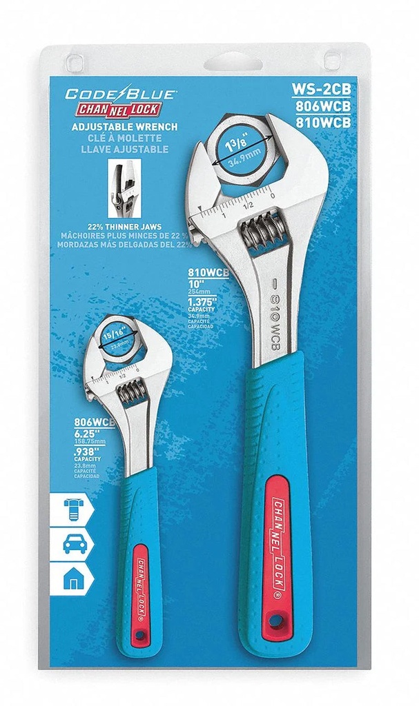 Channellock WS-2CB 2 Piece Wrench Set