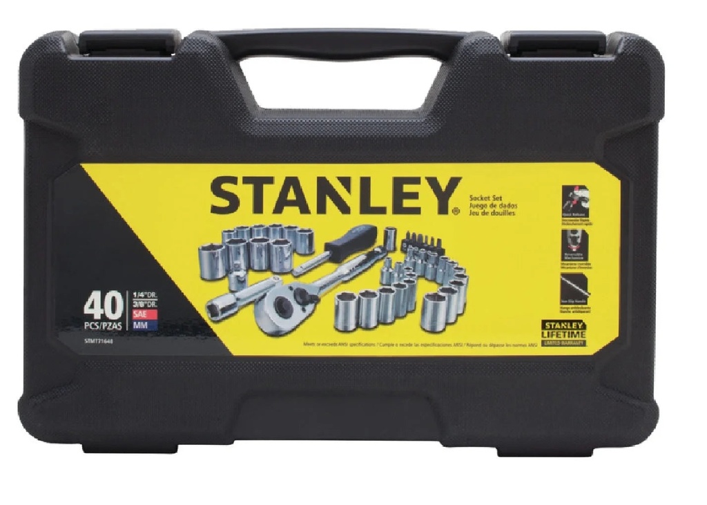 Stanley STMT71648 Mechanics Tool Set, 40 Pieces, Each