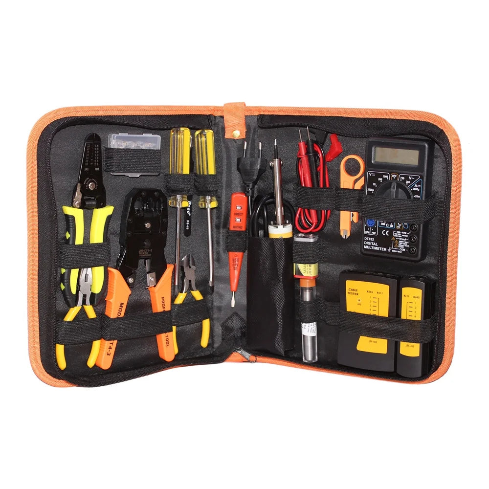 Electricians Network Screwdriver DIY Repair Tool Set Electrical Tool Kit Soldering Iron Kit USA 110V