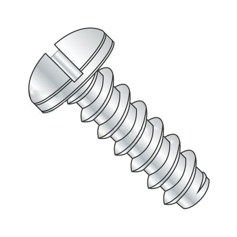 #8 X 1 1/4" Type B Self-Tapping Screws/Slotted/Pan Head/Steel/Zinc (Carton: 4,000 Pcs)
