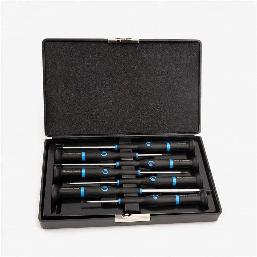 Witte WI89322 Slotted & Phillips Screwdriver Set with Case, Black - 7 Piece