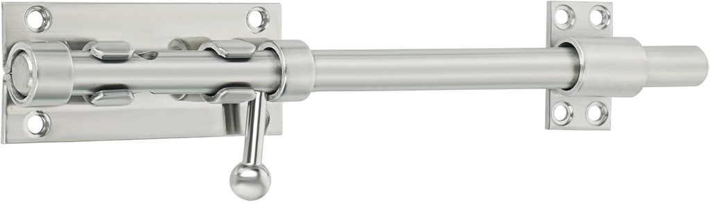 Alise Slide Lock SUS304 Stainless Steel Gate Latch, Slide Bolt Latch,Thickened Heavy Door Latch Lock,10 Inch Brushed Barrel Bolt Latch, Security Slide Latch Lock