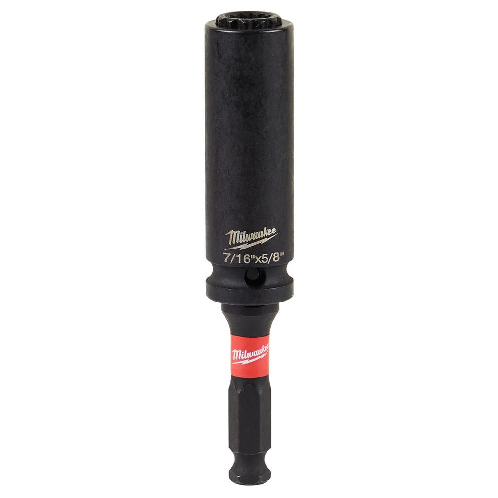 Milwaukee Tool SHOCKWAVE Lineman'S 12PT 7/16" &5/8" 2-In-1 Socket